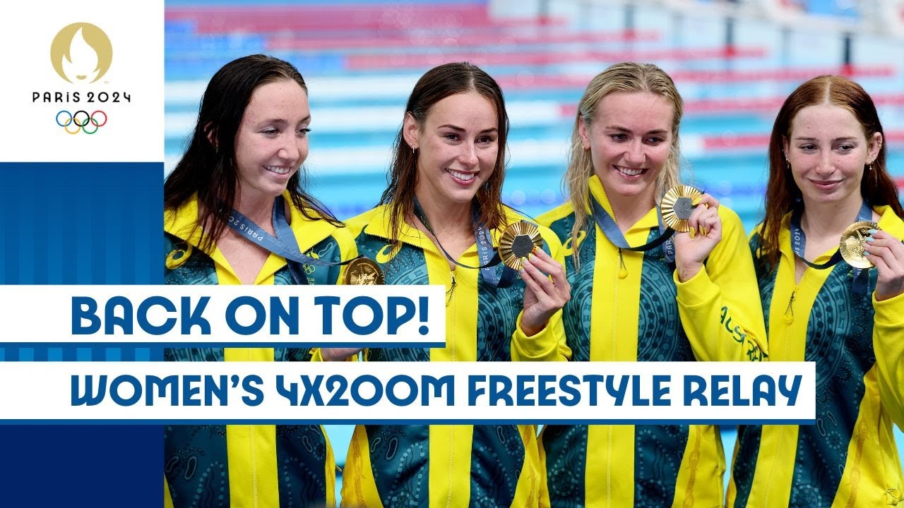 Back on Top! 🇦🇺 | Women's 4x200m Freestyle Relay | #Paris2024 Highlights