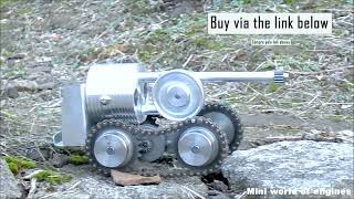 Geländeparcours mit dem alkoholbetriebenen Minitank. screenshot 3