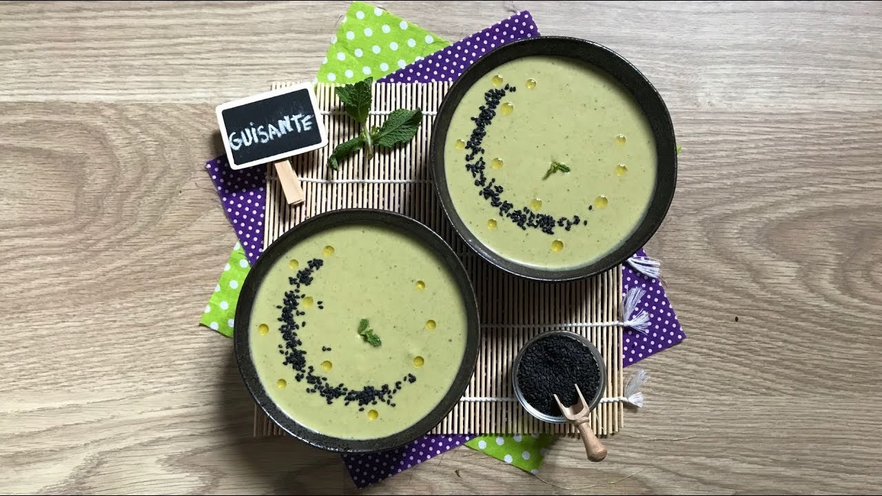 CREMA FRÍA de GUISANTES con HIERBABUENA 🌿 ¡Receta exprés y deliciosa!