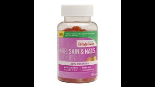 Walgreens Hair Skin & Nails Gummies Review!