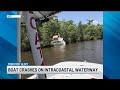 Boat crash causes small fuel spill on Intracoastal Waterway