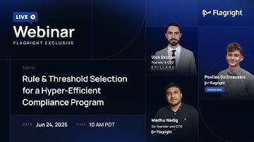 Rule & Threshold Selection for a Hyper-Efficient Compliance Program