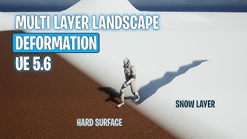 Unreal Engine 5.6 - Multilayer Landscape Deformation