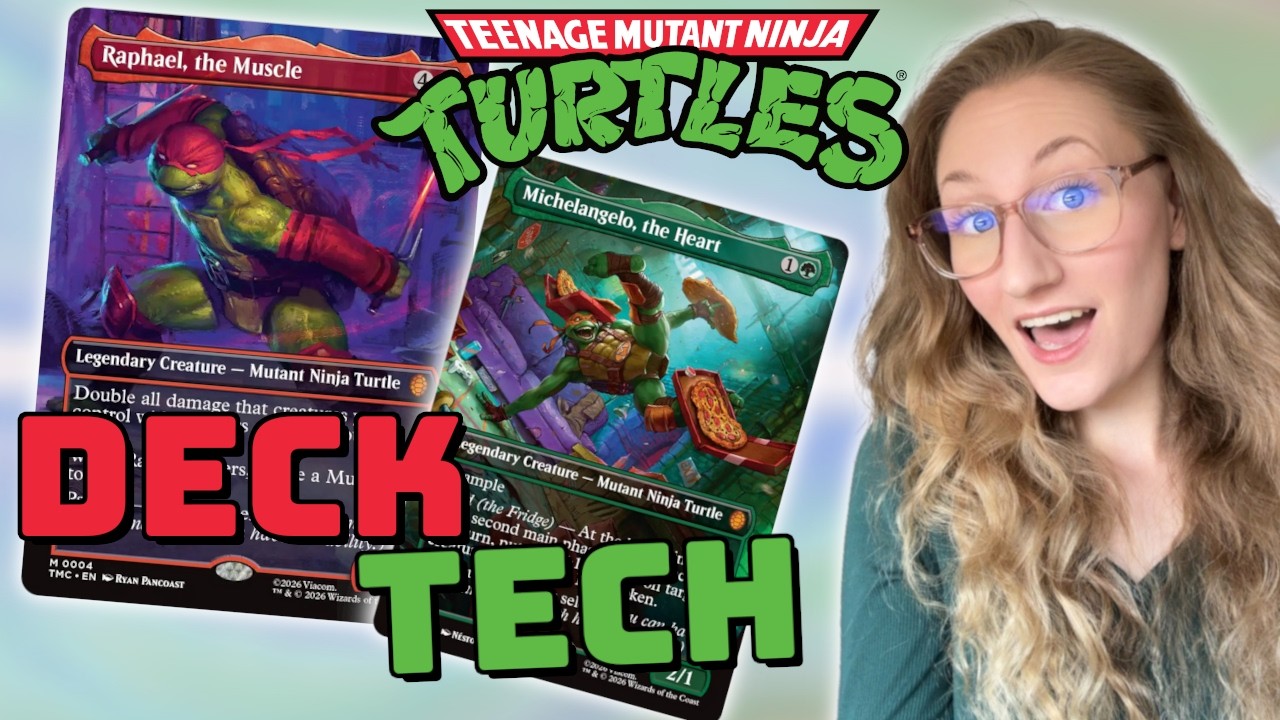 Технология колоды TMNT EDH: удвоение урона с Микеланджело и Рафаэлем
