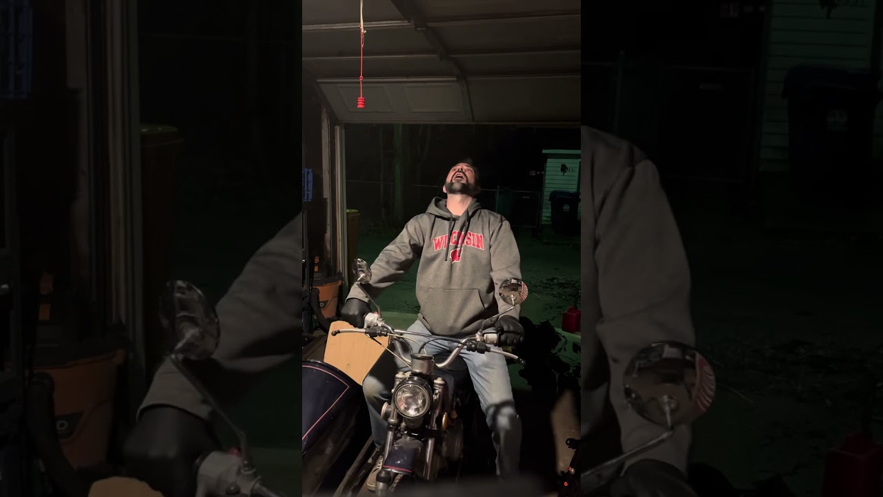 First start up of my 1974 Honda XL70 side car bike after 3 years of neglect.