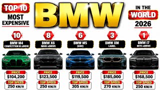 Top 10 Most Expensive BMW Cars in the World (2026) | #1 Is INSANE! || #bmw #BMWBIKES #expensivebike 