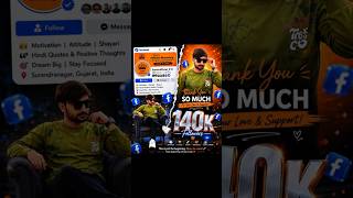 140K Facebook Followers 3D Poster Kaise Banaye | Milestone Poster Editing 2026 🔥 100% best hai 🚀