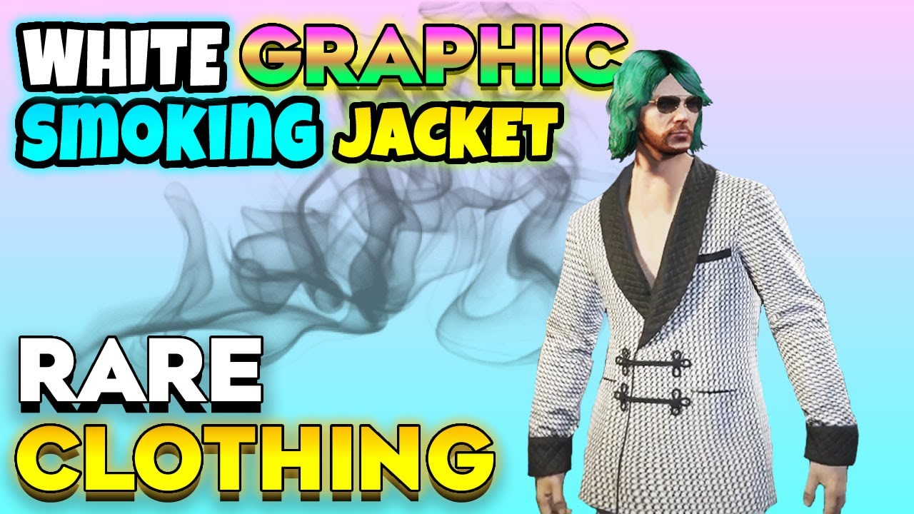 GTA 5 Online How to Unlock RARE Clothing White Graphic Smoking Jacket