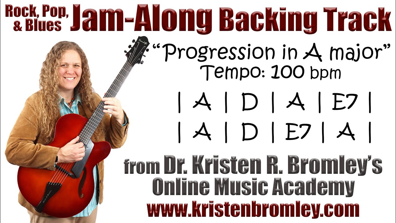 Pop Progression in A major, 100 bpm - Blues, Rock, Pop Jam Along ...