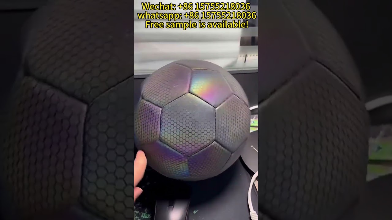 Luminous Football Glow in the Dark PU Soccer Size 5 Reflective Football Soccer Ball
