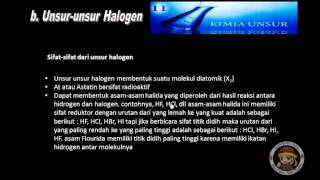 (Kimia Unsur) Part 2-Unsur unsur Halogen