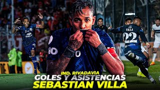 TODOS LOS GOLES Y ASISTENCIAS DE SEBASTIAN VILLA EN INDEPENDIENTE RIVADAVIA