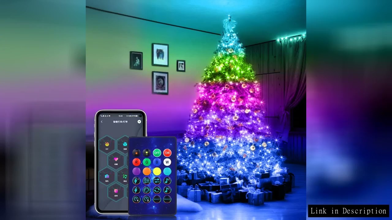 RGB RGBIC LED String Christmas Light Outdoor Waterproof USB Garland 5m 10m 20m led fairy wire for Ga