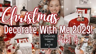 Christmas Decorate With Me 2023 Part 4! Decorating My Mom's Bedroom For CHRISTMAS 2023! Cozy Bedroom
