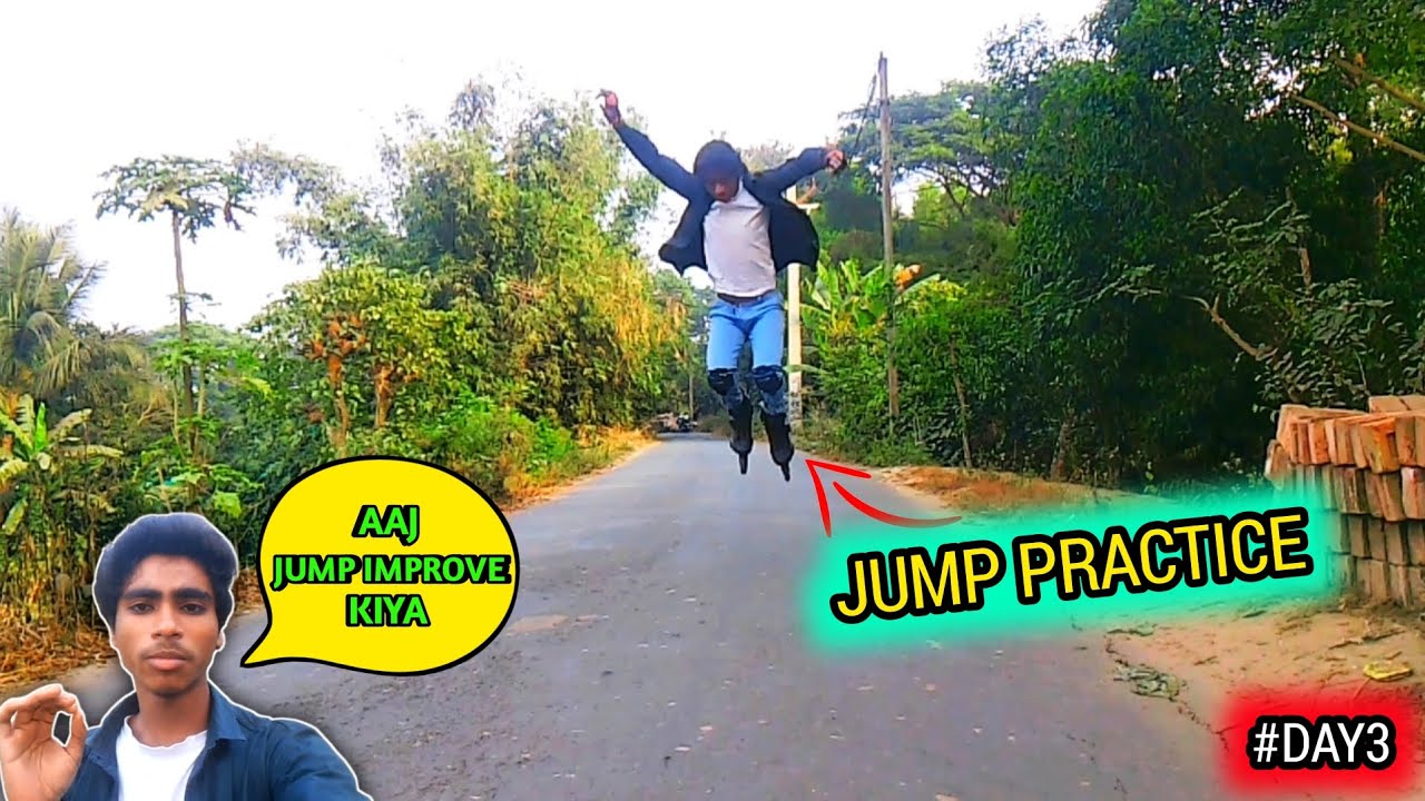 How To Jump On Skates | Inline Skating Practice Vlog | Challenge Day 3 | Vlog 