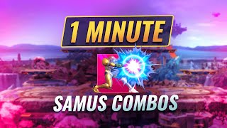 10 Samus Combos You NEED To Know In 1 Minute - Smash Ultimate #Shorts
