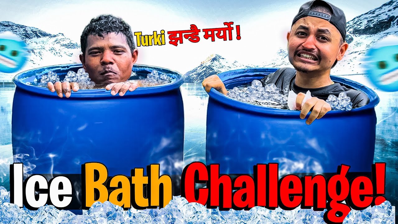 Ice Bath Challenge 😱🥶 @Chunuvlogs
