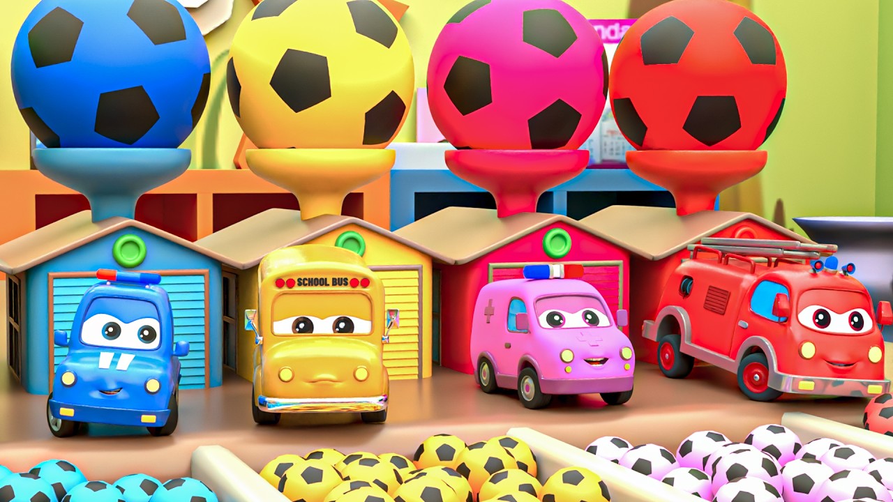 Super Simple song - Baby Shark + Humpty Dumpty | 5 Garage with Cars | Baby Nursery Rhymes