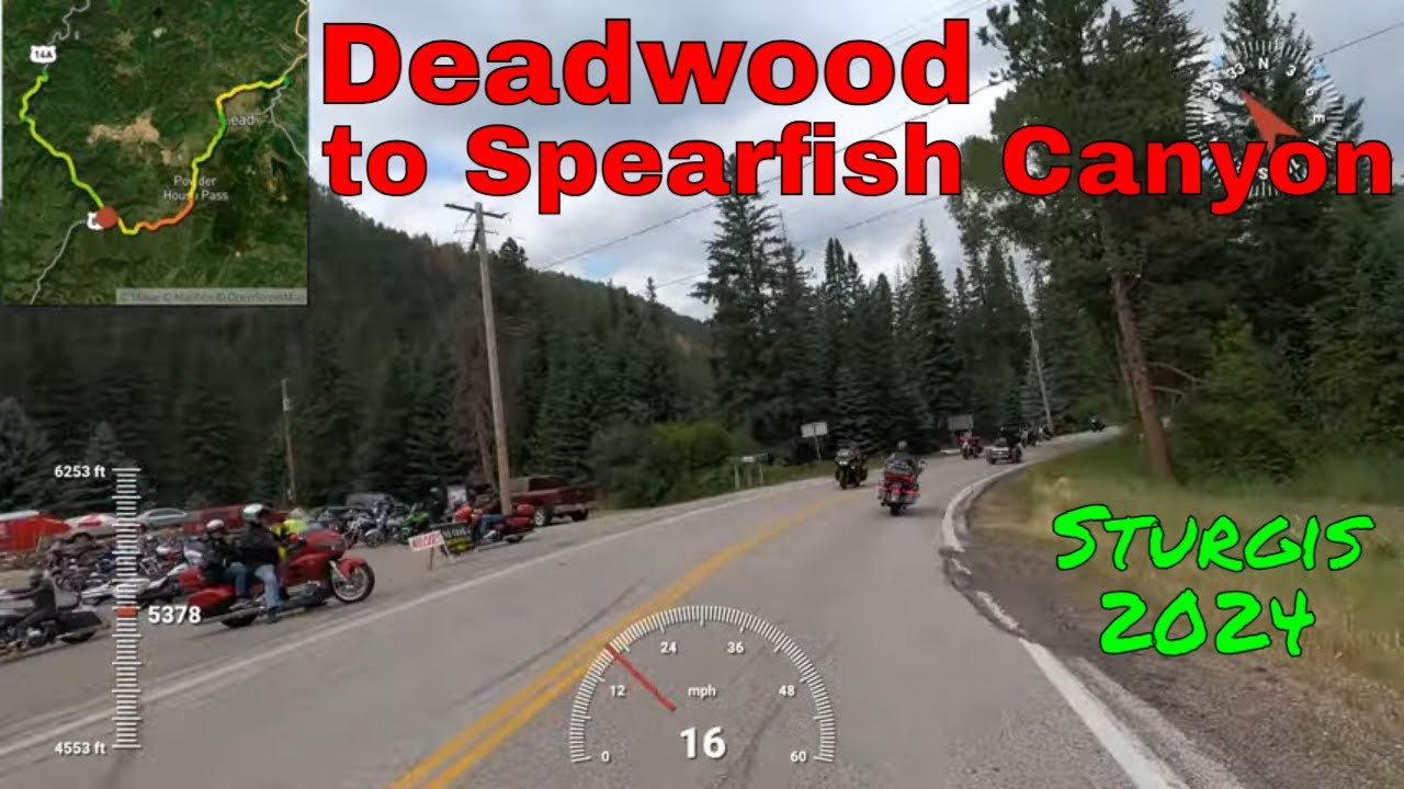 Deadwood to Spearfish Canyon / Sturgis Motorcycle Rally - YouTube