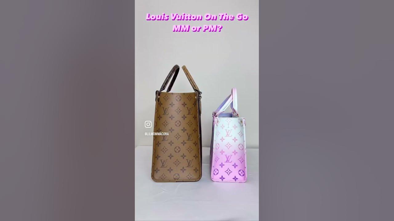 Here's a quick comparison of Louis Vuitton On the go MM and PM size. Which  one is your favorite? 