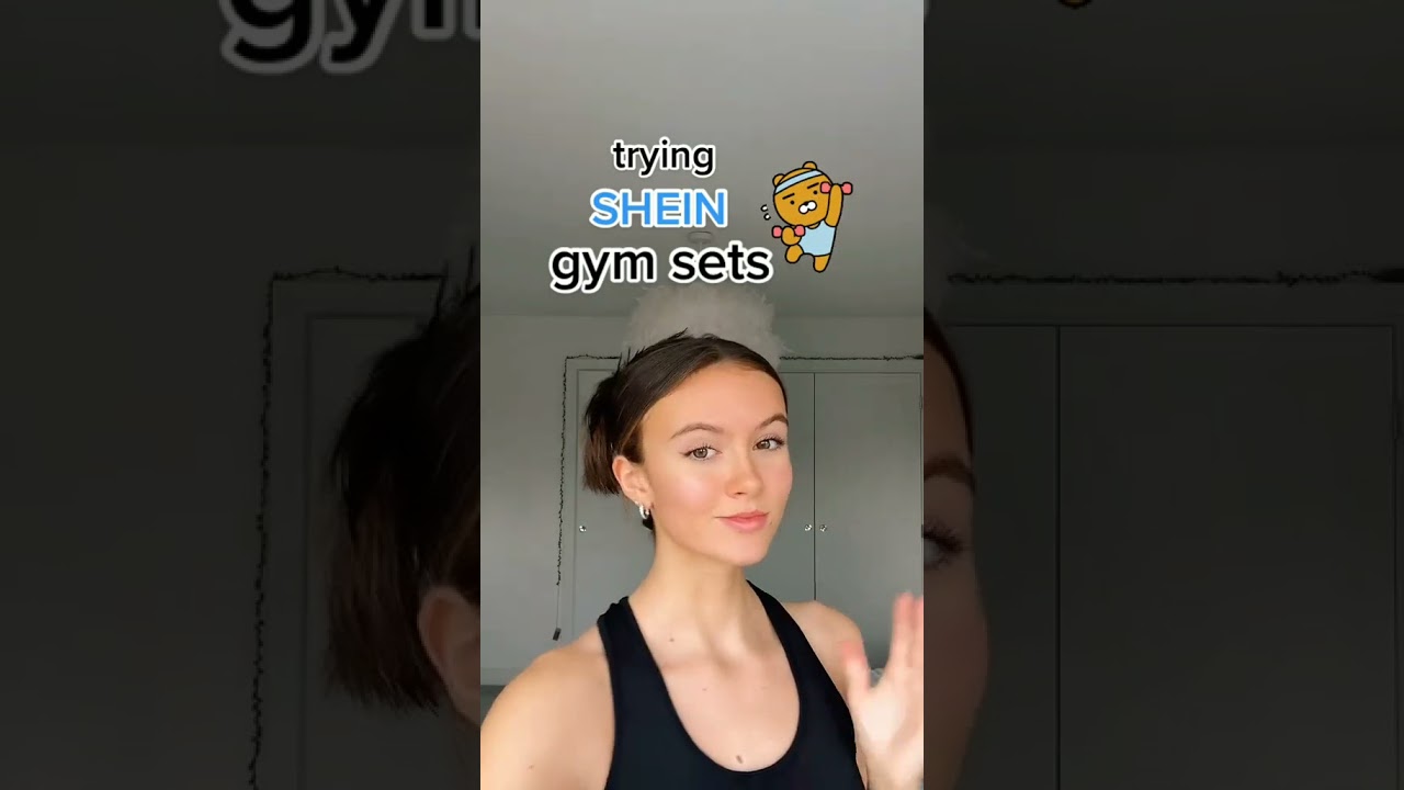 trying shein gym sets😍🤩💖🌸