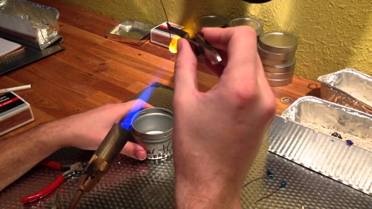 Enameling Glass Flower Head Pins