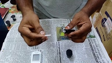How to check Blood glucose level using Accuchek Instant Glucometer in Tamil # Part 1# Glucomete