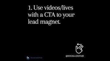7 ways to use your Lead Magnet on Social  Media