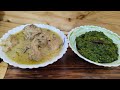 lahsuniya Palak/white chicken gravy