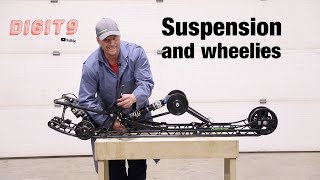 Snowmobile suspension. And how to wheelie setup.