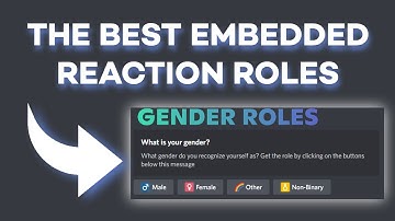 How to make the BEST embedded reaction roles | Very quick and easy