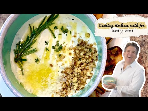 Ricotta and Goat Cheese Dip with Garlic and Herbs from Sardinia Cooking Italian with Joe