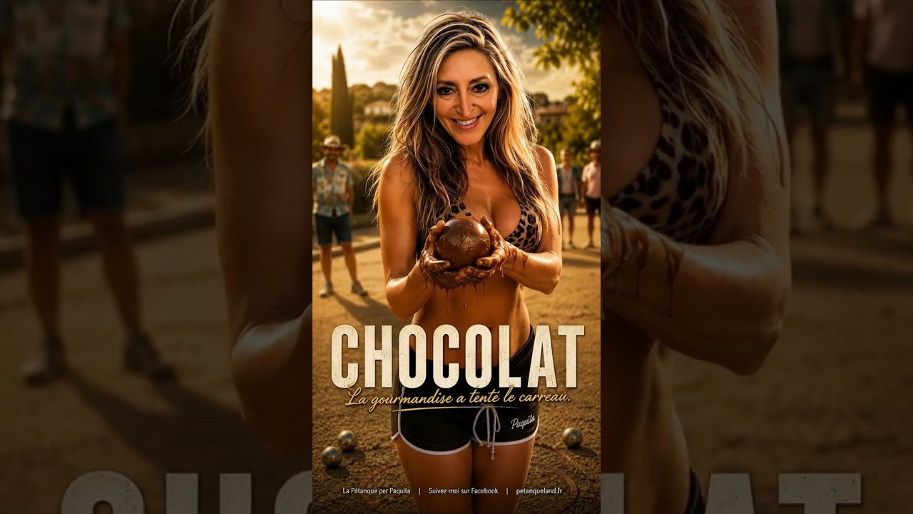 BOULE de PÉTANQUE en CHOCOLAT