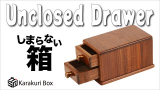 Two Drawers - Karakuri box