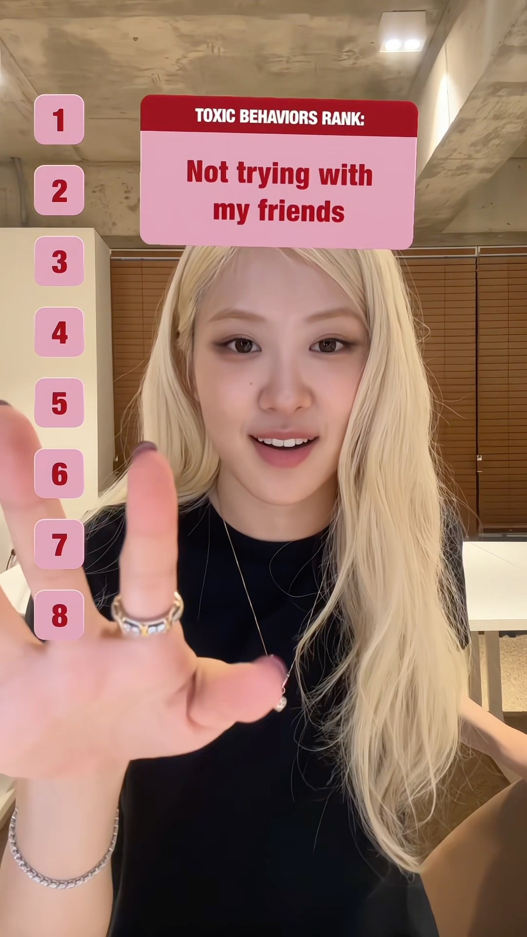 Rosé ranking toxic behaviors!! ?? #blackpink #rosé