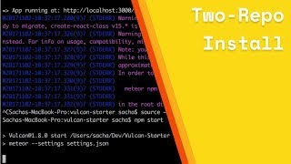 VulcanJS Two Repo Install