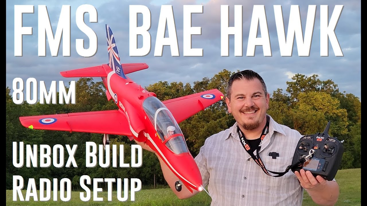 FMS - BAE Hawk - 80mm - Unbox, Build, & Radio Setup