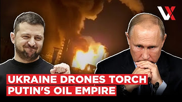 Putin Can’t Protect Russia’s Oil? Yanos Ablaze, Caspian Platform Crippled By Ukraine Drones | VERTEX