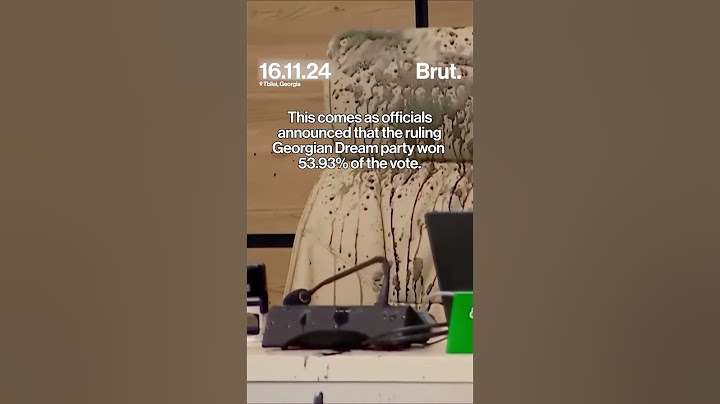 When Georgia's Chief of the Election Commission was splashed with black paint...