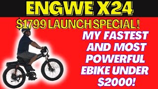 ENGWE X24 -The Best Ebike Specs (Speed+Range+Power+Folding) I've Tested Under $2k! Now Only $1599!