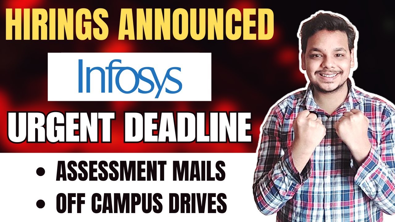 Finally Infosys Hiring Drive | OFF Campus Announced | 2025, 2024 Batch ...