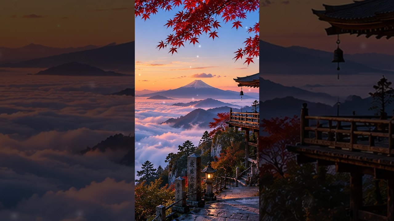 Deep Sleep Japanese Ambient Music｜Temple Above the Clouds, Fukui