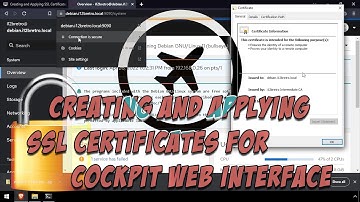 Creating and Applying SSL Certificates for Cockpit Web Interface