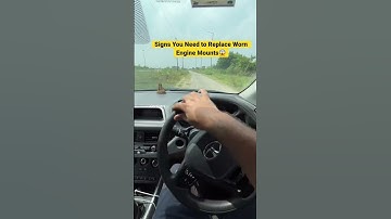 Signs You Need to Replace Worn Engine Mounts😱 #shorts #carcare #carmaintenance #