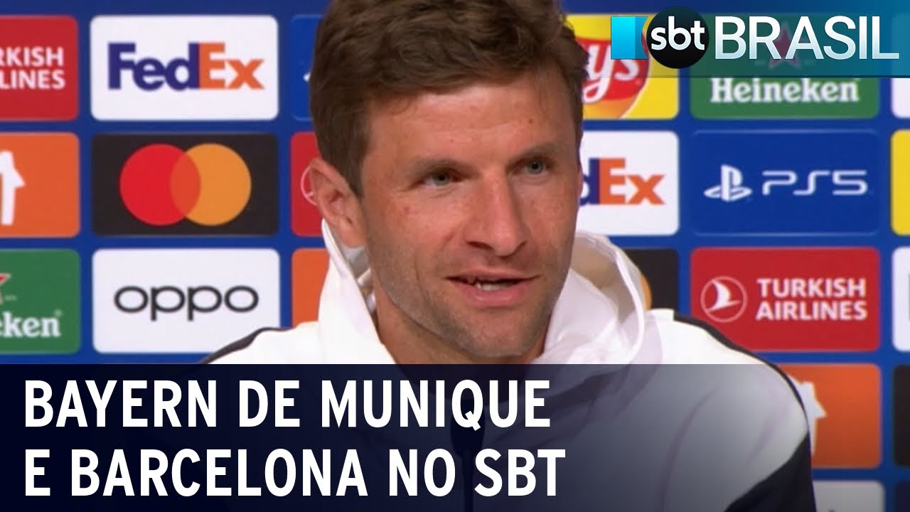 SBT transmite partida entre Bayern de Munique e Barcelona nesta 3ª feira | SBT Brasil (12/09/22)