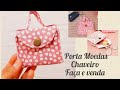 Porta Moedas e Chaveiro Super fofo !Faça e venda !!