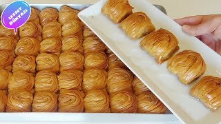 It is very easy to roll out this dough for Baklava🤩Amazing Rose Baklava Recipe