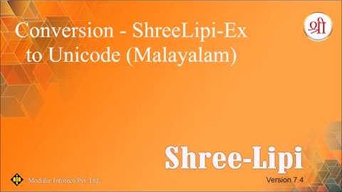 Conversion - SLX to Unicode (Malayalam)