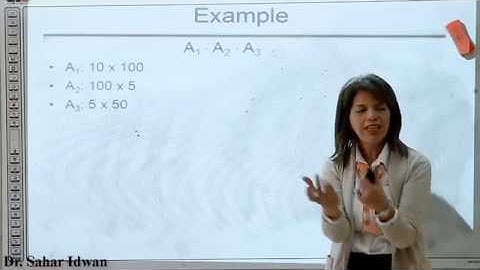 Matrix Chain Multiplication problem part 1 of 4