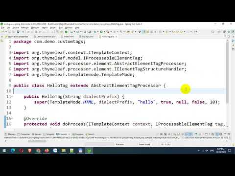 Build Custom Tags or Custom Dialects in Thymeleaf in Spring Boot MVC - Part 1